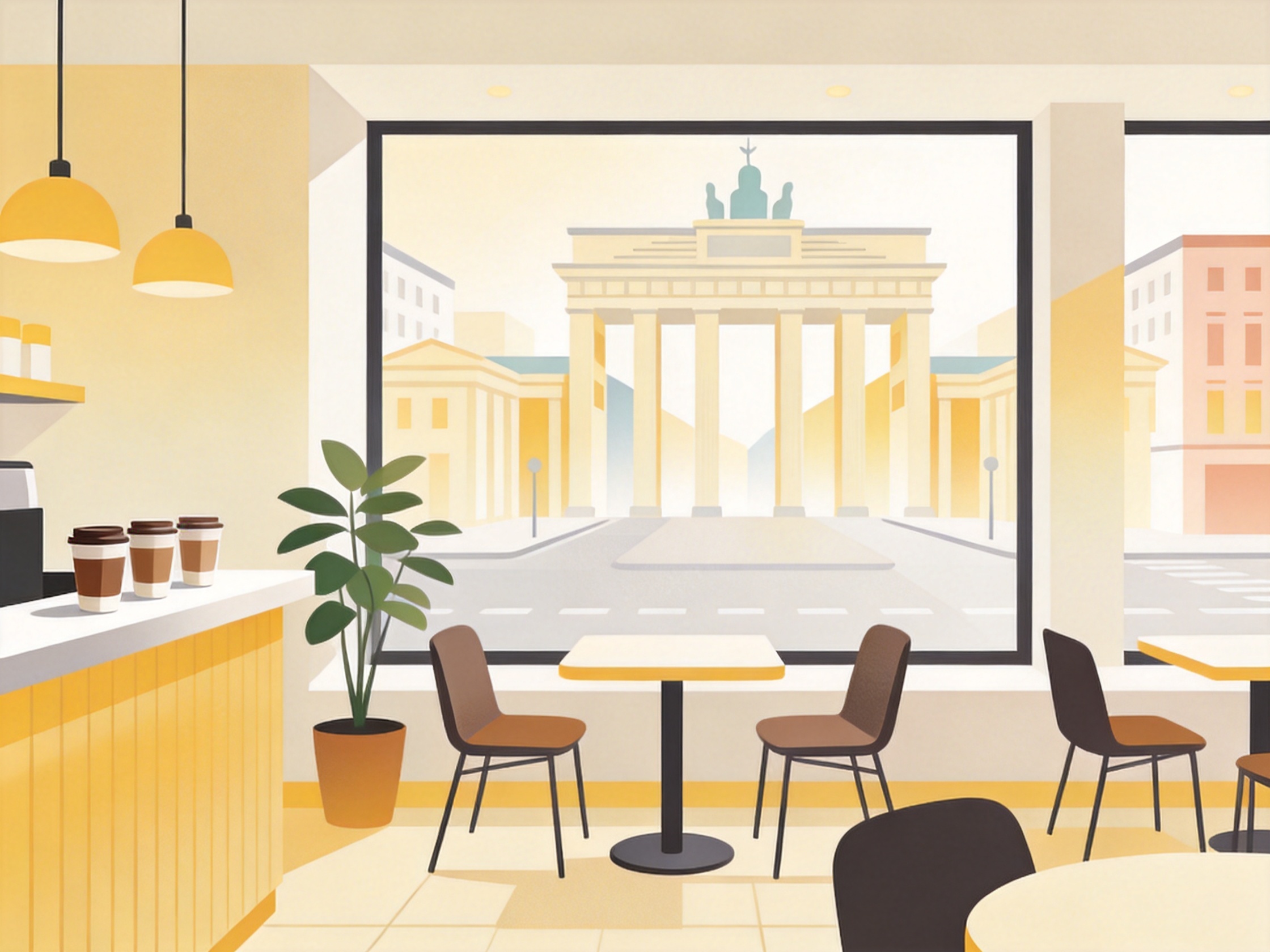 Cafe — AI illustration