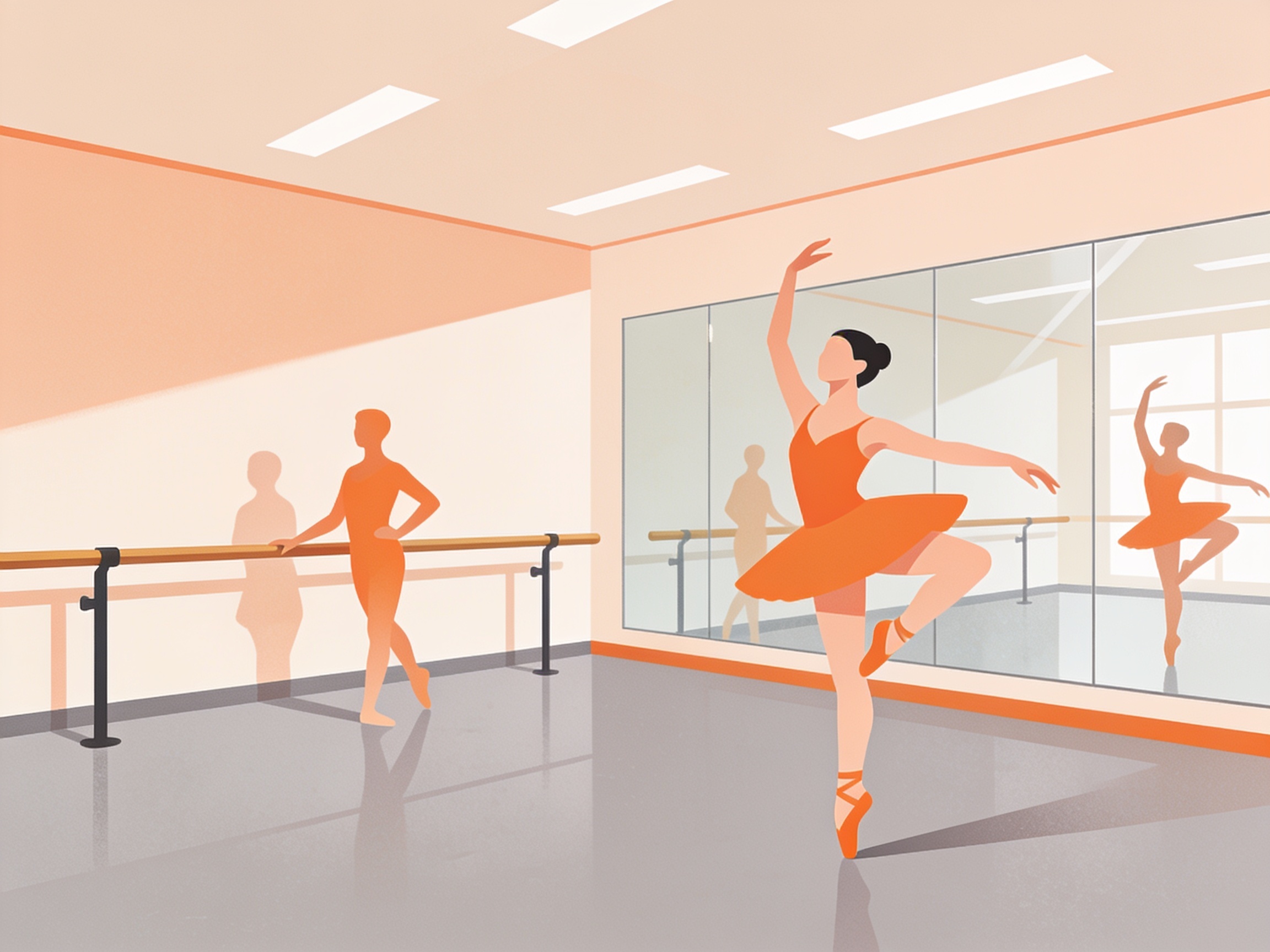Tanzschule — AI illustration