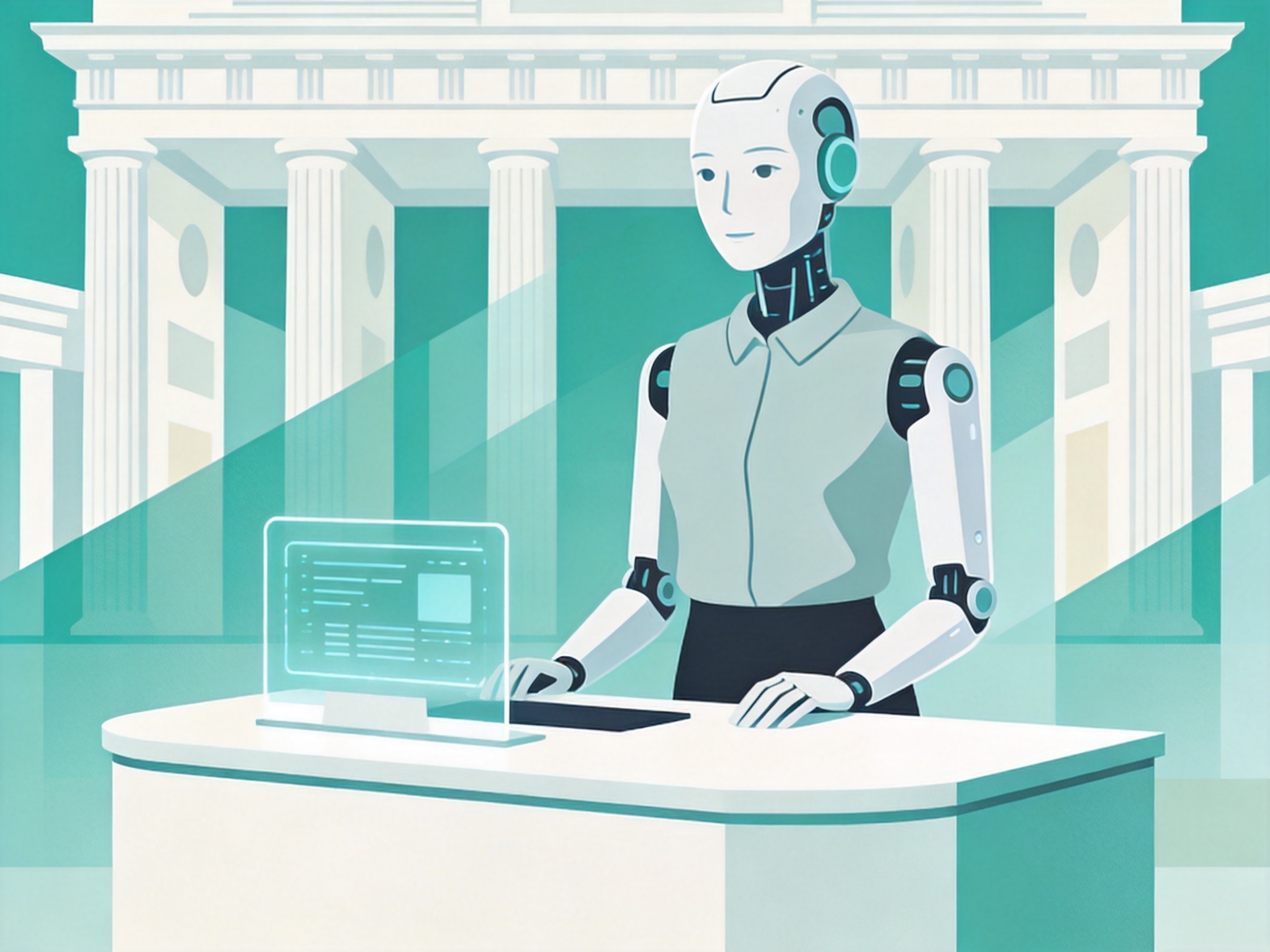AI Receptionist — AI illustration