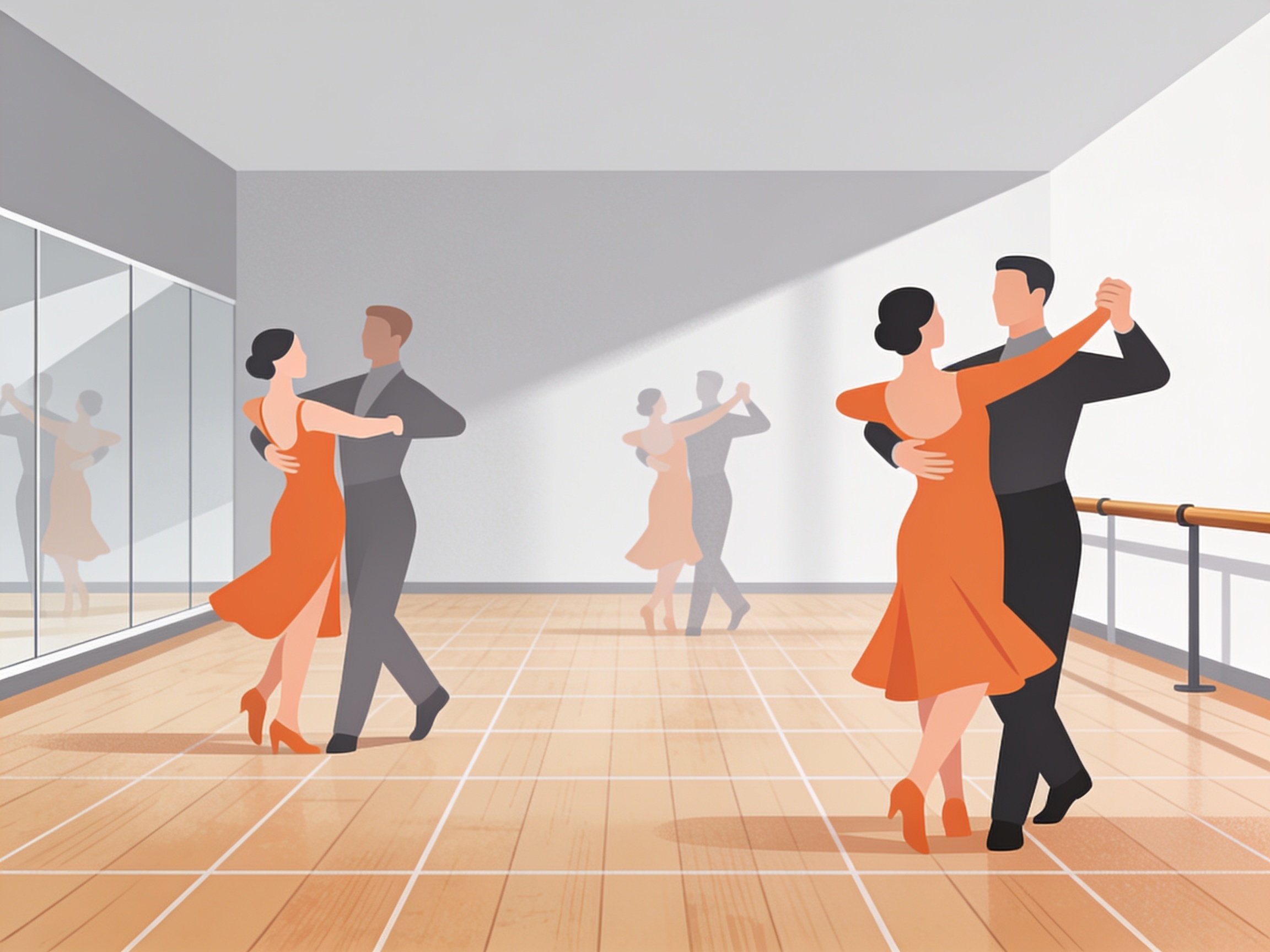 Tanzschule — AI illustration