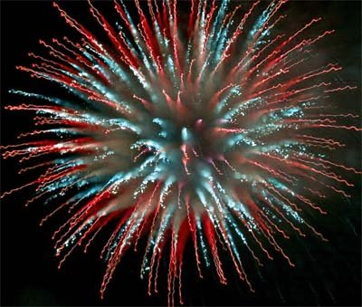 Feuerwerk H&ouml;henfeuerwerk Hochzeit in Th&uuml;ringen
