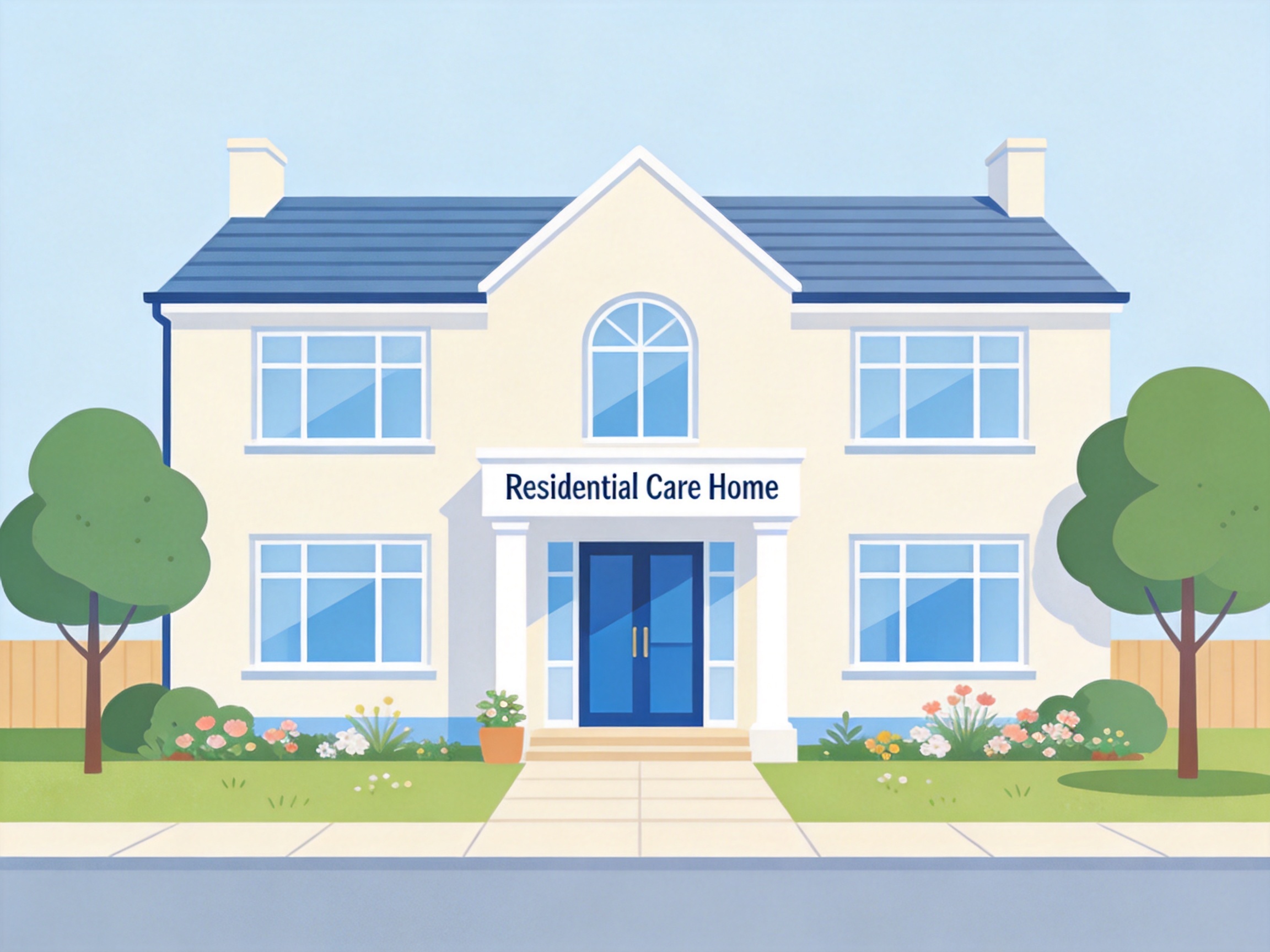Residential Care Home — AI illustration