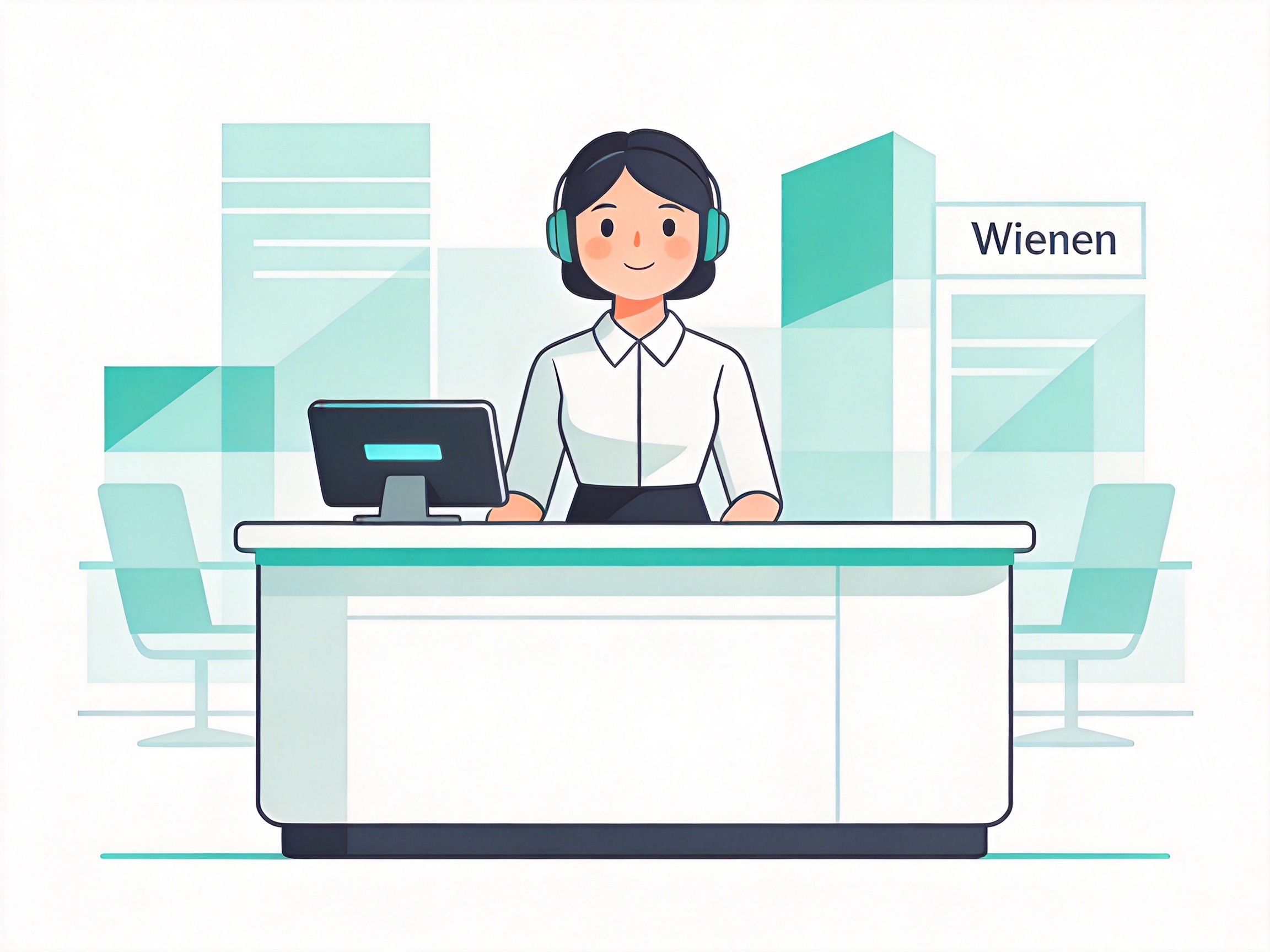 AI Receptionist — AI illustration