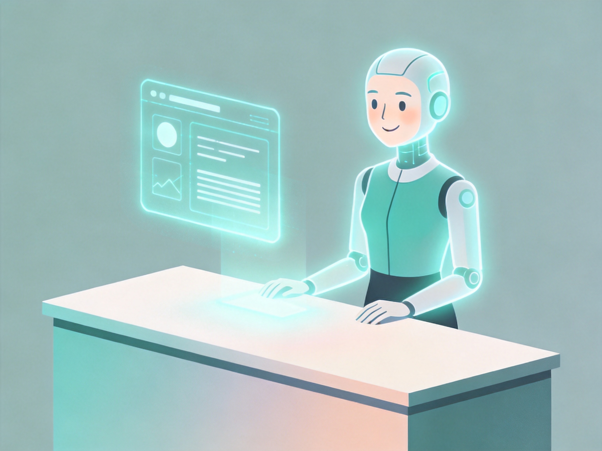 AI Receptionist — AI illustration