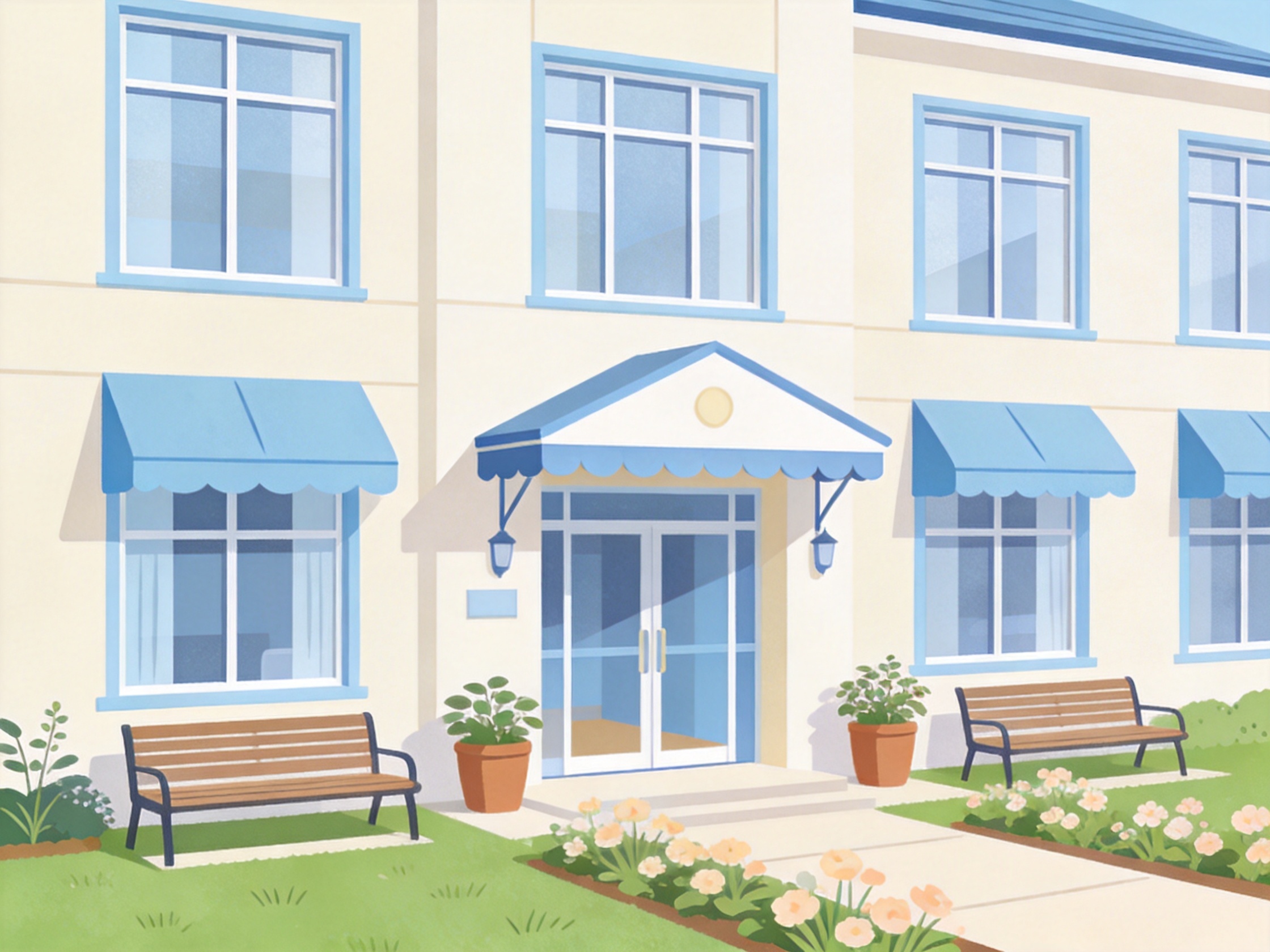 Nursing Care Home — AI illustration