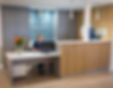  photograph of the welcome desk and nurses station at the beautiful County Care Home in Enniskillen