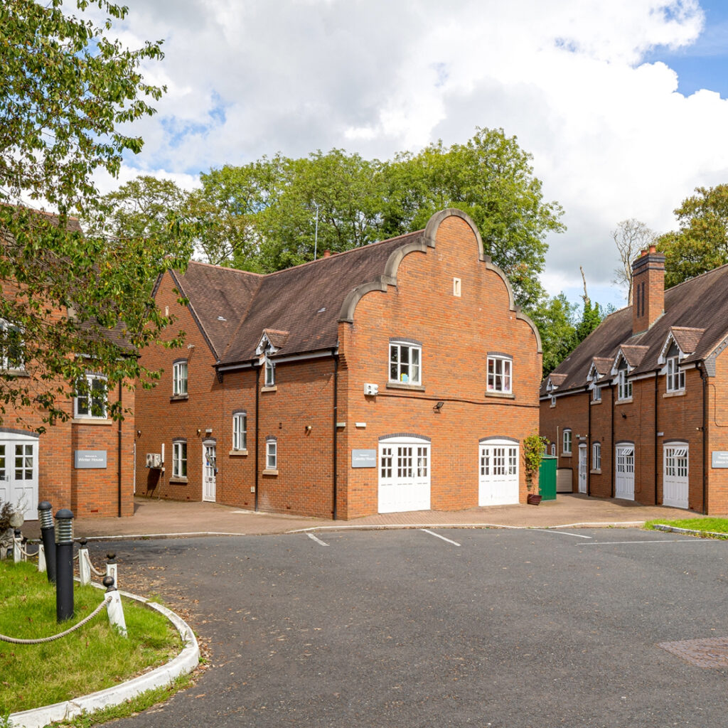The three individual houses of Riverside Care Centre, offering expert learning disability support for the West Midlands.