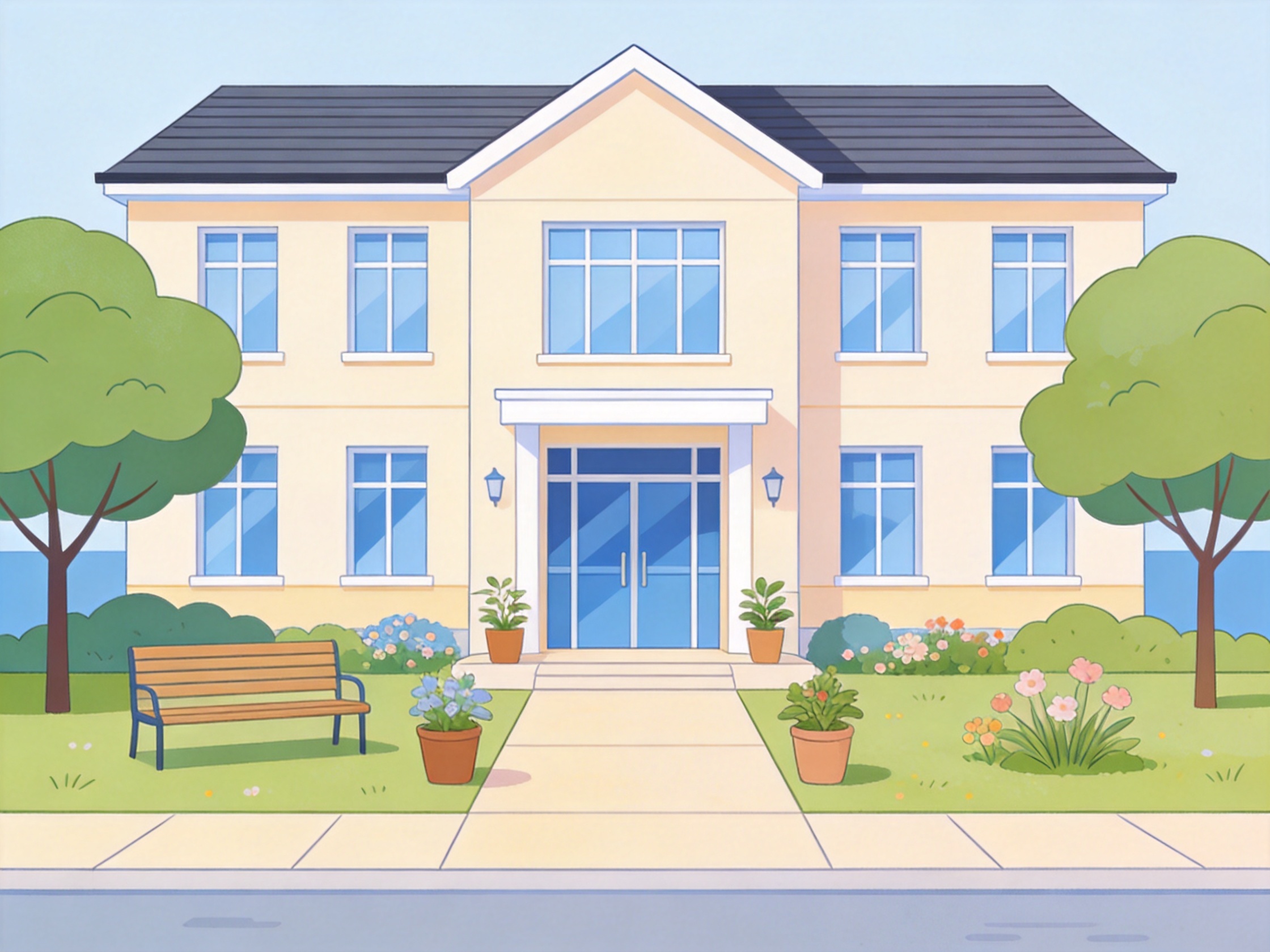 Residential Care Home — AI illustration