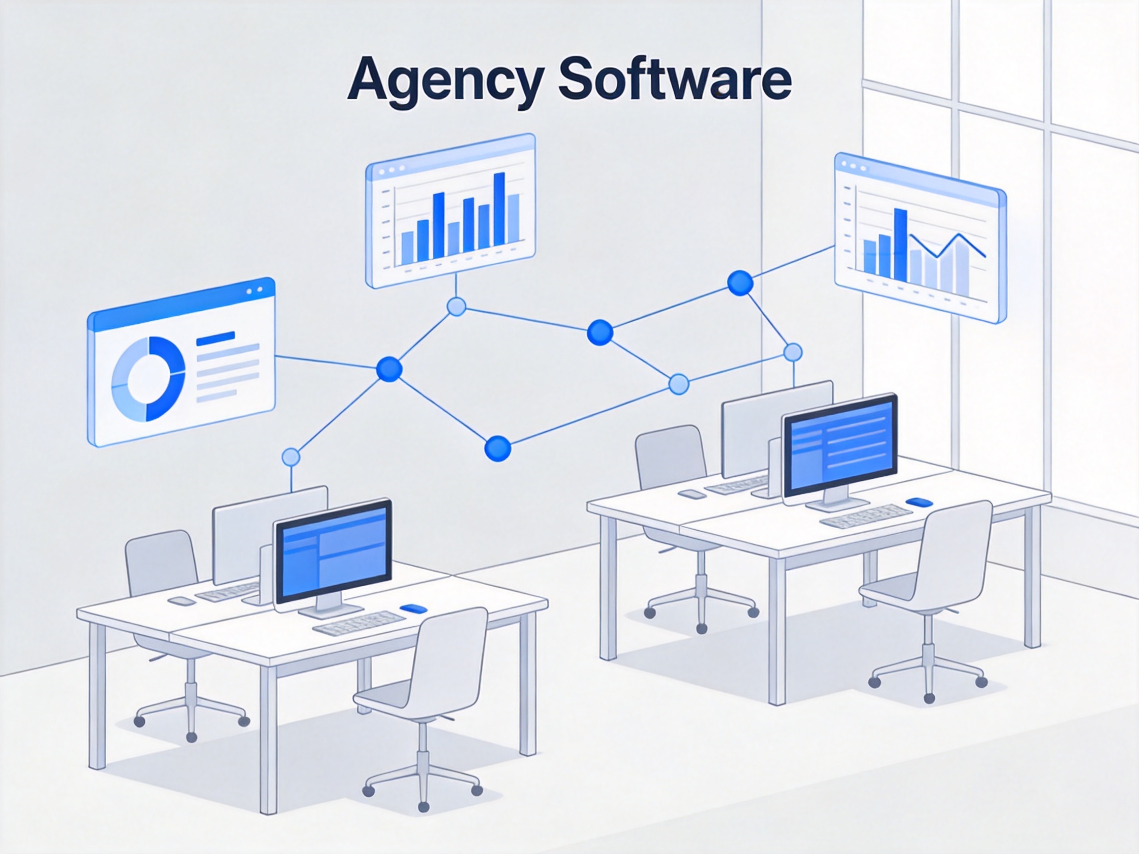 Agency Software — AI illustration