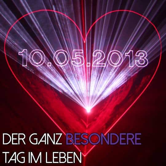 Lasershow auf einer Hochzeitsfeier besonders