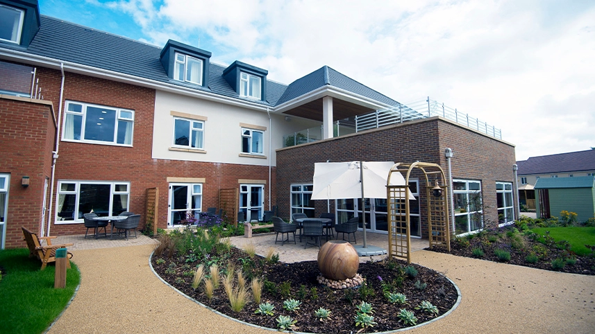 Pemberley Manor Care Home garden