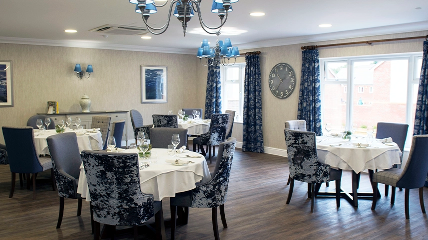 Pemberley Manor Care Home dining room