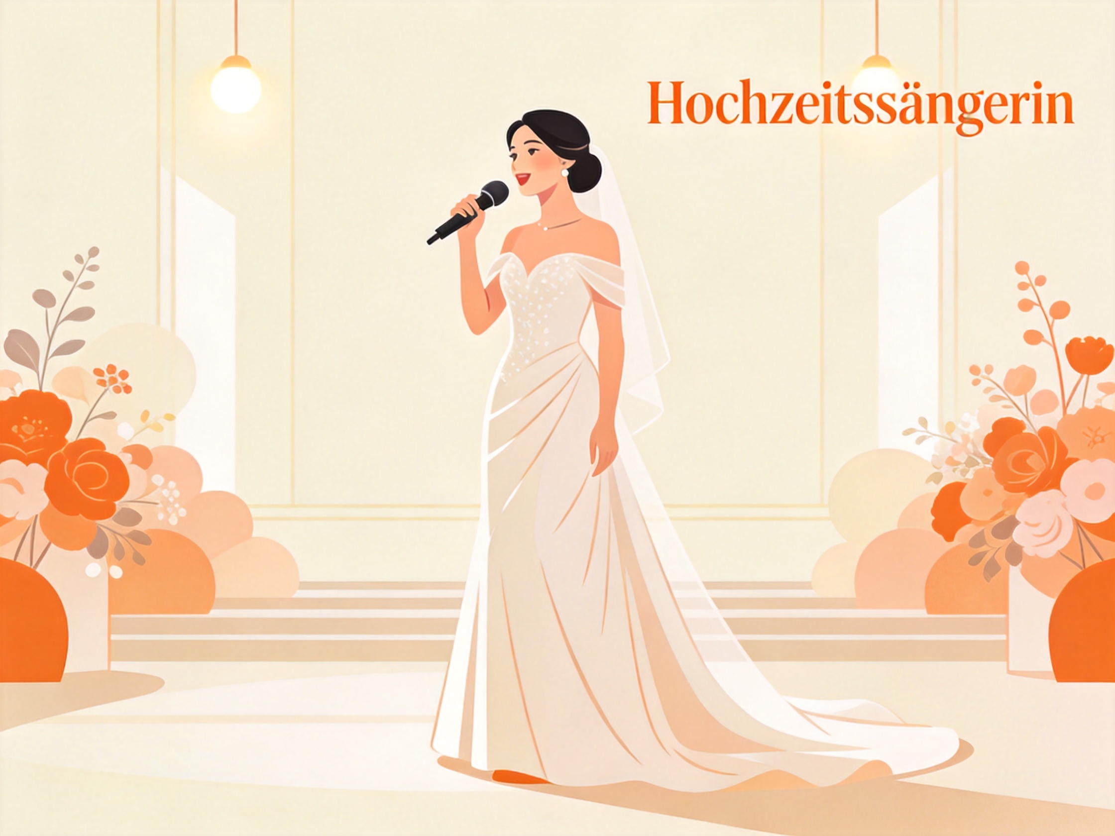 Hochzeitssängerin — AI illustration
