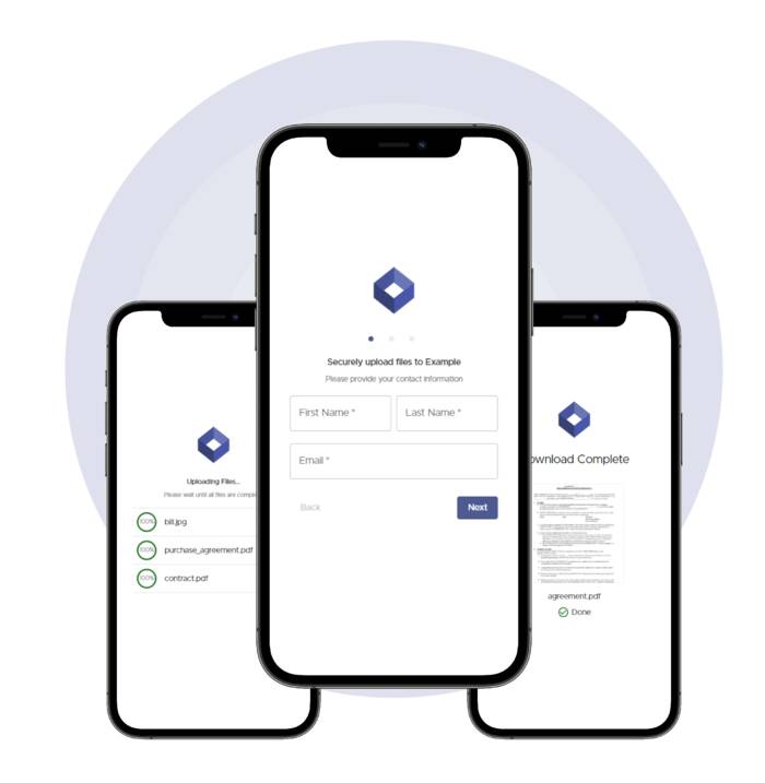Secure real-time chat with clients
