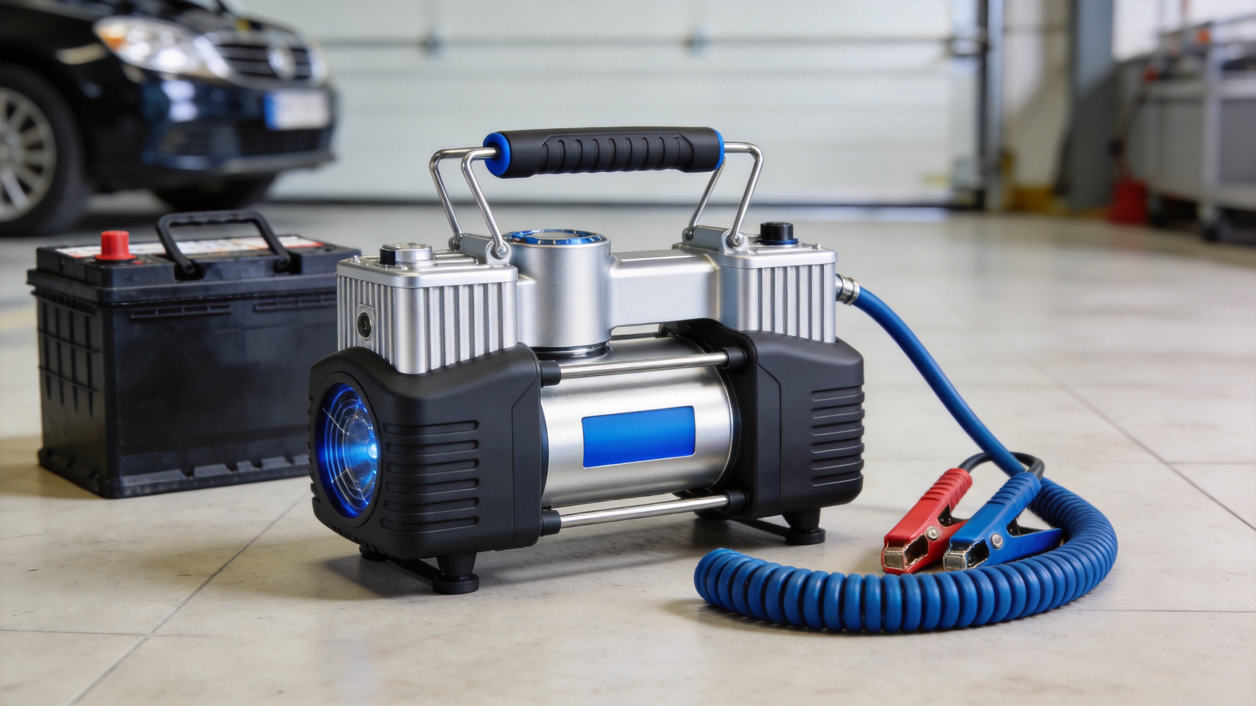 How to Use a Portable Jump Starter with Air Compressor Properly